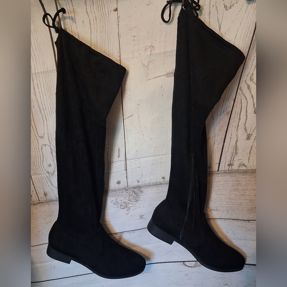 Time And Tru Black Over-the-Knee Women's Boots Size 10W - Picture 5 of 5